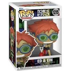 FUNKO POP! ANIMATION: Cowboy Bebop- Edward on Scooter w/Ein [New Toy] Vinyl Fi